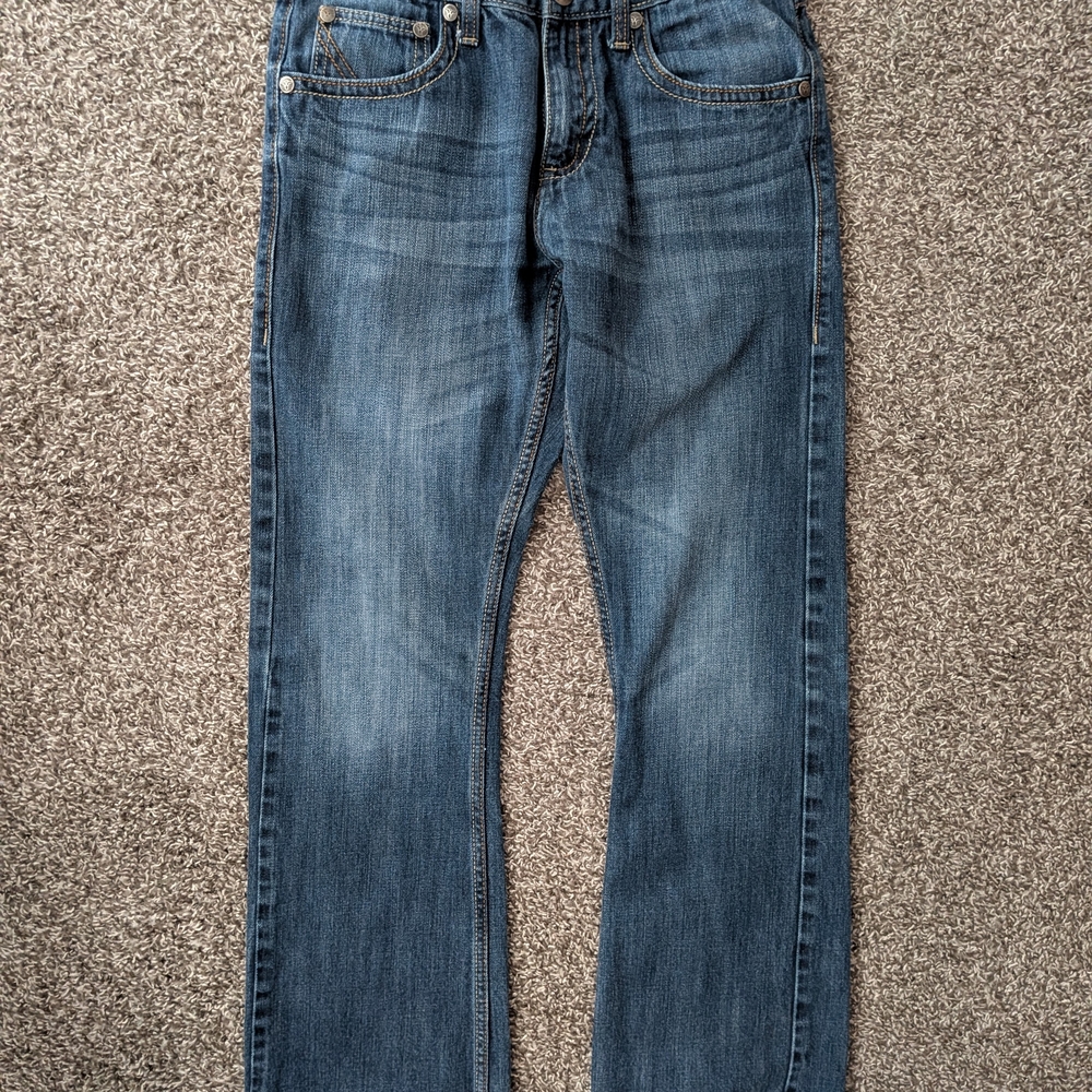 Wrangler 20X Men's Dark Blue Bootcut Jeans 30x29 - Picture 8 of 8